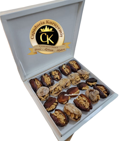 Trockenfrüchte gefüllt mit walnusskerne geschenkbox - Capadocia Kuruyemis