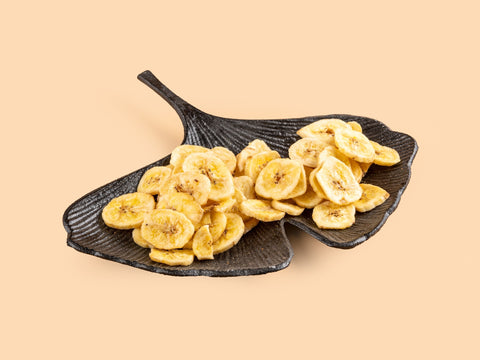 Banana slices lightly sweetened