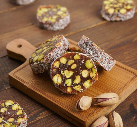 Cezerye with extra pistachios